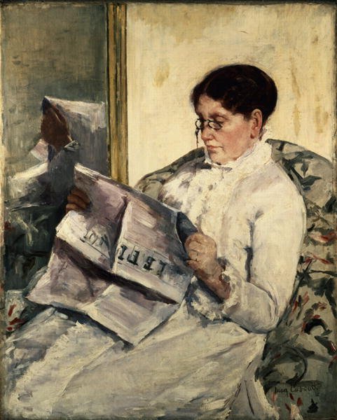 Reading Le Figaro, 1878