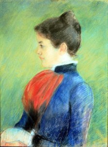 Profile of a Woman Wearing a Jabot