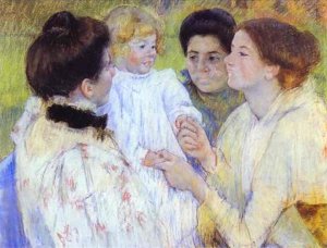 Women Admiring a Child, 1897