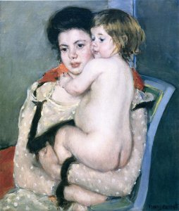 Young Child in its Mother's Arms