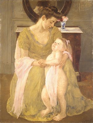 Mother and Child with a Rose Scarf 1908