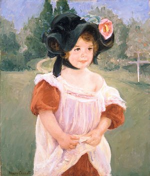 Spring Margot Standing in a Garden (Fillette dans un jardin) 1900