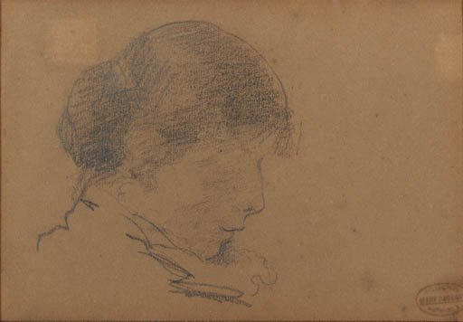 Head of a Woman Reading